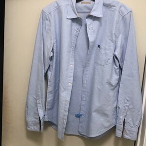 Burberry Light Blue Casual Button Down Shirt